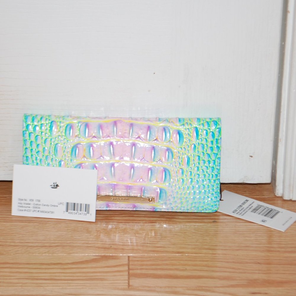NWT Brahmin Ady Wallet Cotton Candy Ombre Melbourne Wallet